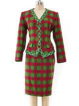 Yves Saint Laurent Plaid Suit Suit arcadeshops.com