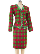 Yves Saint Laurent Plaid Suit Suit arcadeshops.com