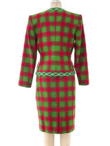Yves Saint Laurent Plaid Suit Suit arcadeshops.com