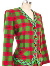 Yves Saint Laurent Plaid Suit Suit arcadeshops.com