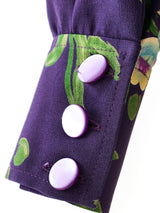 Ungaro Floral Printed Silk Blouse Top arcadeshops.com