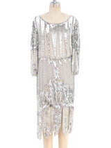 Embellished Silk Deco Style Dress Dress arcadeshops.com