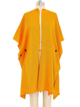 Eskandar Tangerine Draped Wrap Sweater Jacket arcadeshops.com