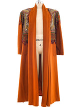 Embellished Maxi Coat Outerwear arcadeshops.com