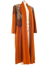 Embellished Maxi Coat Outerwear arcadeshops.com