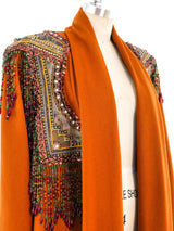 Embellished Maxi Coat Outerwear arcadeshops.com
