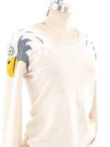 Jean Charles de Castelbajac Eagle Intarsia Sweater Top arcadeshops.com