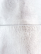 John Richmond Silver Studded Leather Jacket Jacket arcadeshops.com