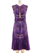 Roberto Cavalli Hand Painted Suede Ensemble Suit arcadeshops.com