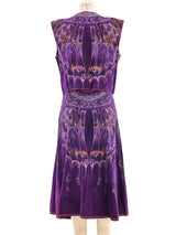 Roberto Cavalli Hand Painted Suede Ensemble Suit arcadeshops.com