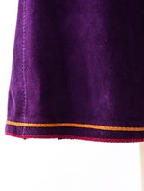 Roberto Cavalli Hand Painted Suede Ensemble Suit arcadeshops.com