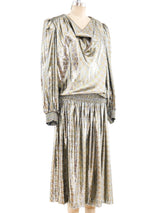 Metallic Houndstooth Lamé Dress Dress arcadeshops.com