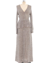 Brown and Grey Hand Crochet Ensemble Suit arcadeshops.com