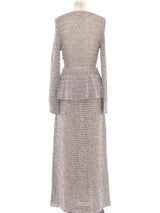 Brown and Grey Hand Crochet Ensemble Suit arcadeshops.com