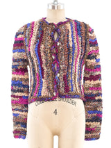 Ribbon Knit Cropped Jacket Jacket arcadeshops.com