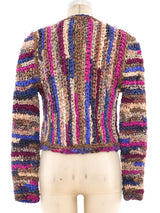 Ribbon Knit Cropped Jacket Jacket arcadeshops.com