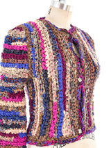 Ribbon Knit Cropped Jacket Jacket arcadeshops.com