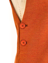 1960's Cognac Sleeveless Jumpsuit Suit arcadeshops.com