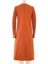 1960's Cognac Wool Coat Outerwear arcadeshops.com