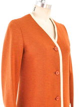 1960's Cognac Wool Coat Outerwear arcadeshops.com