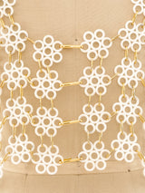 1960's Plastic Flower Link Top Top arcadeshops.com