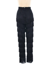 Fringe Trimmed Lace Ensemble Suit arcadeshops.com