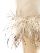 Feather Trimmed Shorts Bottom arcadeshops.com