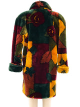 Donnybrook Patchwork Printed Faux Fur Coat Outerwear arcadeshops.com