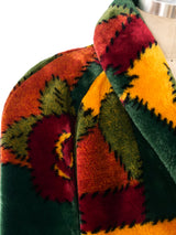 Donnybrook Patchwork Printed Faux Fur Coat Outerwear arcadeshops.com