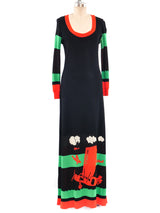 Giorgio di Sant'Angelo Airplane Knit Maxi Dress Dress arcadeshops.com