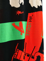 Giorgio di Sant'Angelo Airplane Knit Maxi Dress Dress arcadeshops.com