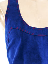 Stephen Burrows Electric Blue Ultrasuede Ensemble Suit arcadeshops.com