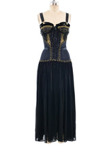 Embellished Bustier Dress Dress arcadeshops.com