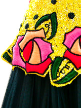 Fabrice Sequin and Tulle Cocktail Dress Dress arcadeshops.com