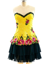 Fabrice Sequin and Tulle Cocktail Dress Dress arcadeshops.com