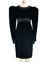 Fendi Velvet Puff Sleeve Dress Dress arcadeshops.com