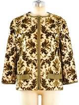 Floral Tapestry Zip Front Jacket Jacket arcadeshops.com