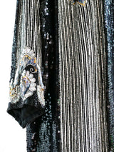 Fully Embellished Deco Inspired Duster Jacket arcadeshops.com