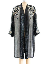 Fully Embellished Deco Inspired Duster Jacket arcadeshops.com