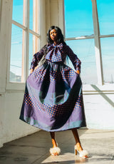 Geoffrey Beene Polka Dot Gown Dress arcadeshops.com