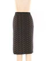 Fendi Logo Knit Skirt Bottom arcadeshops.com