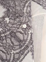 John Galliano Lace Printed Chiffon Dress Dress arcadeshops.com