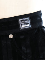 Versace Jeans Striped Velvet Pants Bottom arcadeshops.com