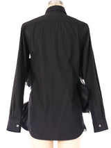 Junya Watanabe Deconstructed Petal Applique Shirt Top arcadeshops.com
