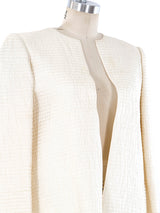 Mary McFadden Quilted 3/4 Length Jacket Jacket arcadeshops.com