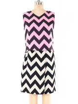 Donald Brooks Chevron Three Piece Ensemble Suit arcadeshops.com