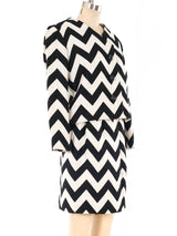 Donald Brooks Chevron Three Piece Ensemble Suit arcadeshops.com