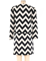 Donald Brooks Chevron Three Piece Ensemble Suit arcadeshops.com