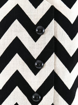 Donald Brooks Chevron Three Piece Ensemble Suit arcadeshops.com