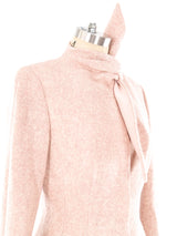 Alexander McQueen Blush Tweed Tie Collar Jacket Jacket arcadeshops.com